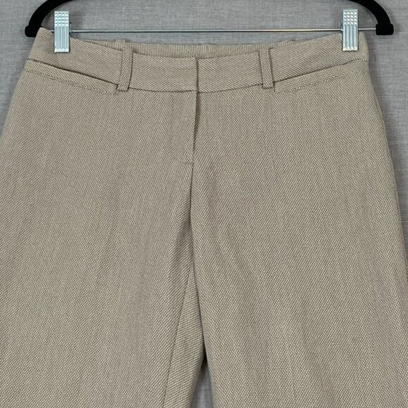 Worthington Petite Curvy Fit Trousers Sz 2P Boot Cut Beige - Picture 2 of 12